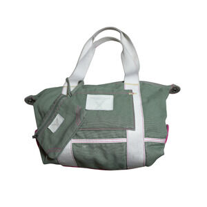 American Eagle Outfitters Triple Tote Bag w/ Matching Wristlet Sage Green Summer